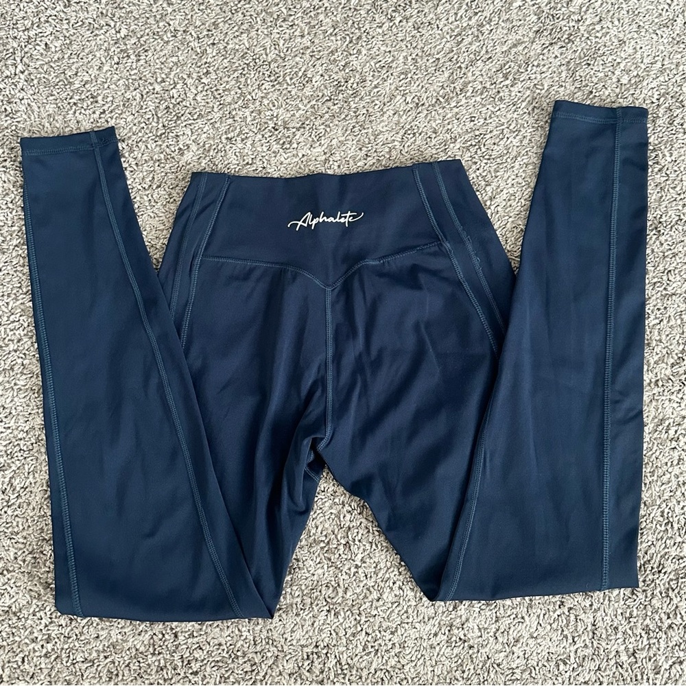 Alphalete Pulse Kinetic Starry Blue Leggings